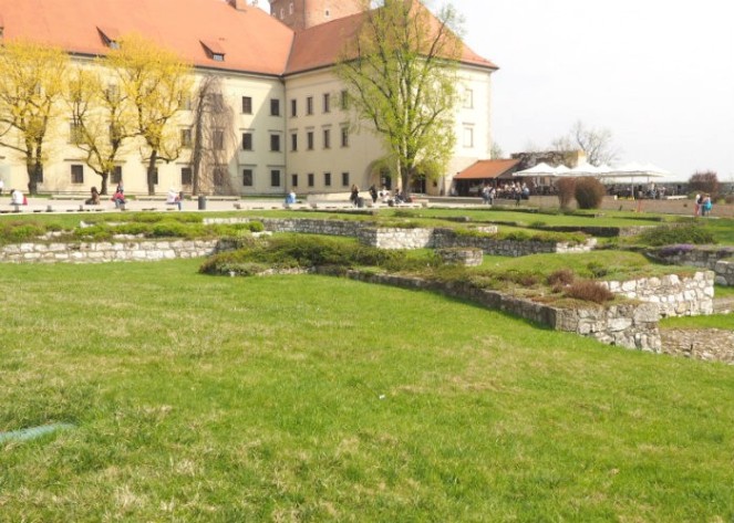 Wawel colline des Rois ruines